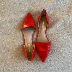 Patent red flats